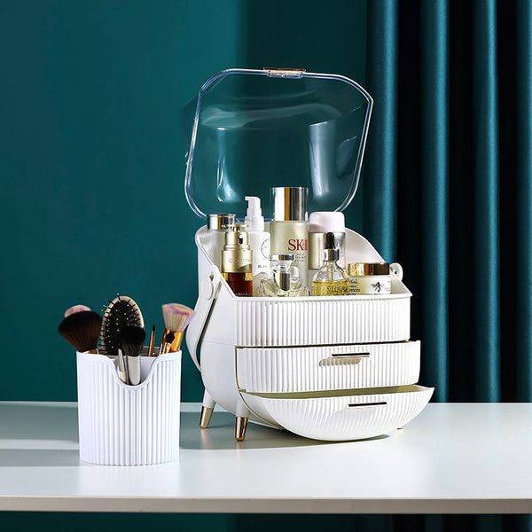luxury cosmetic makeup organizer storage cabinet