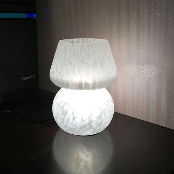 glass mushroom lamp vintage murano style mini
