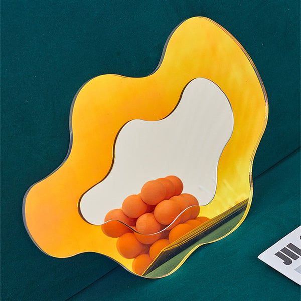 iridescent irregular rainbow pond nordic decorative mirror