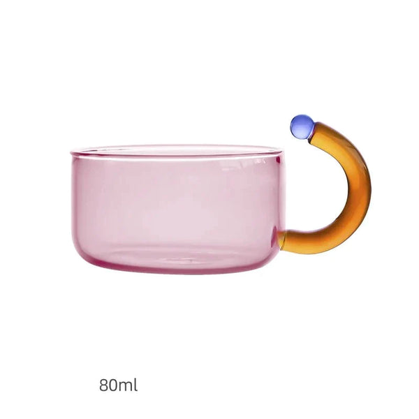 3-Piece Colour Pop Glass Teapot and Cup Set