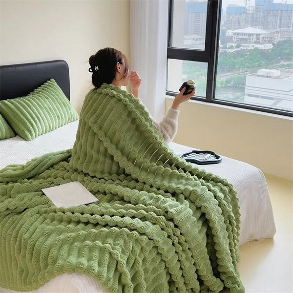 flannel plush soft throw blanket duvet sofa bedroom decor living room interior design homeware cute y2k blanket colorful colourful