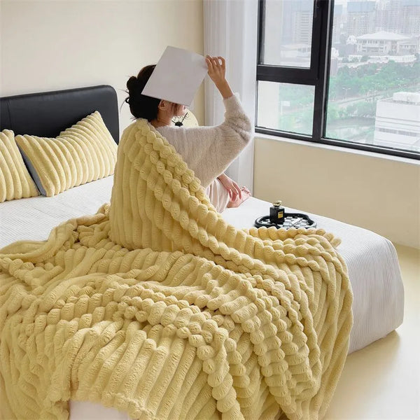 flannel plush soft throw blanket duvet sofa bedroom decor living room interior design homeware cute y2k blanket colorful colourful