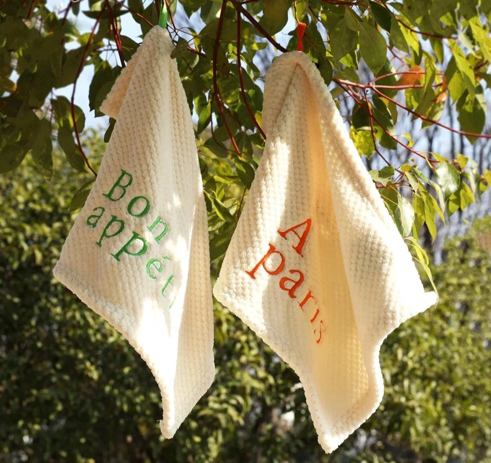 Parisienne Hand Towels / French Soft & Textured Towels for Kitchen and ...