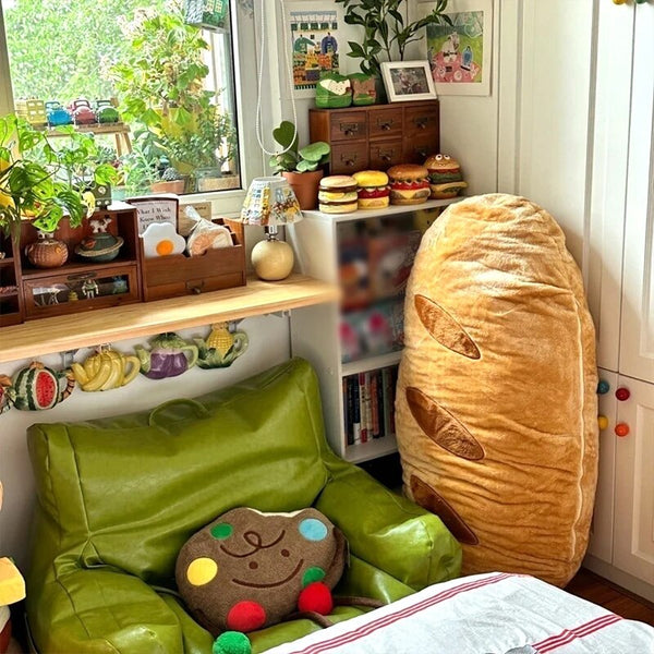 fun baguette french bread throw cushion pillow home decor homewares interior maximalist decor y2k design cute