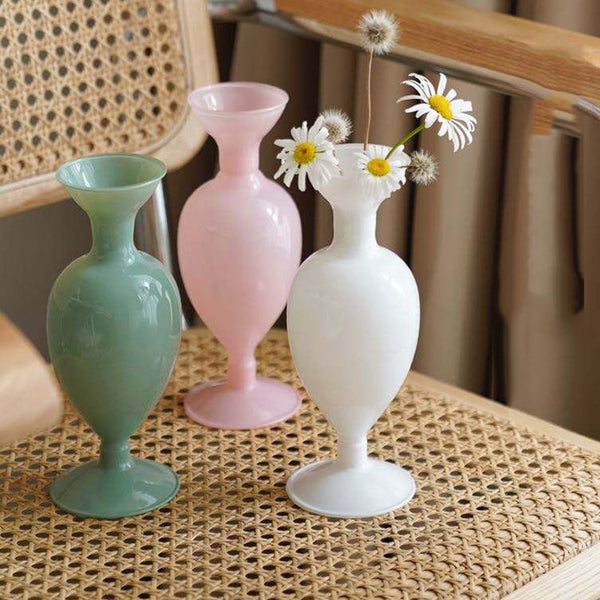 pastel colors glass decorative vases