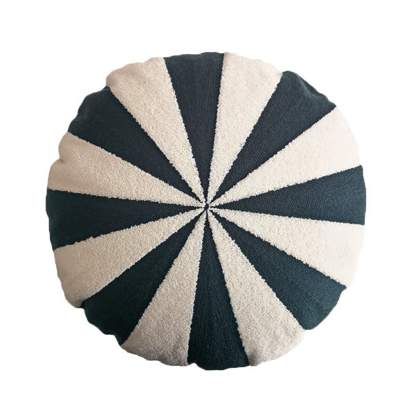 tufted round and square throw pillow sofa cushion covers soft cotton minimal style black and white pattern decor