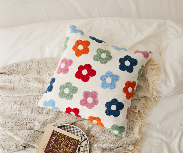 Colourful Floral Cushion Cover
