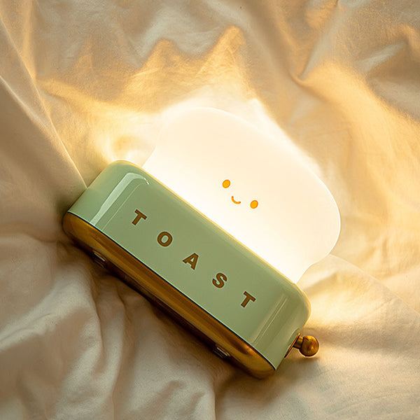 cute toast bedside table lamp night lamp desk lamp decor nursery children girly room homewares lighting