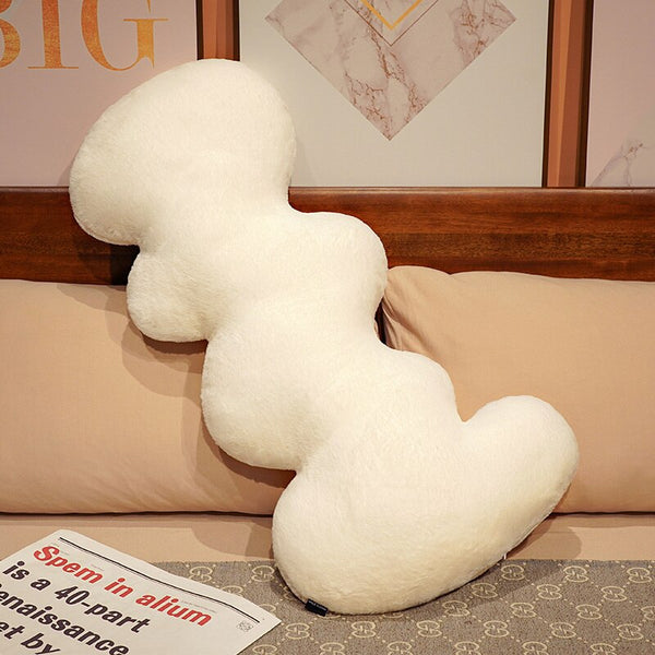 squiggle worm shaped snuggle throw pillow decorative cushion plush cotton nurseries big pillow