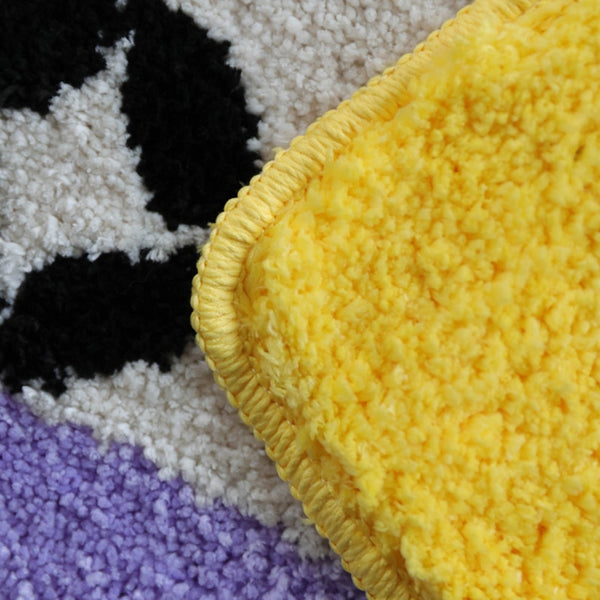tufted floral pattern colorful colourful bathroom rug bath mat area rug home decor homewares