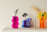 Acrylic Cloud and Wavy Vases