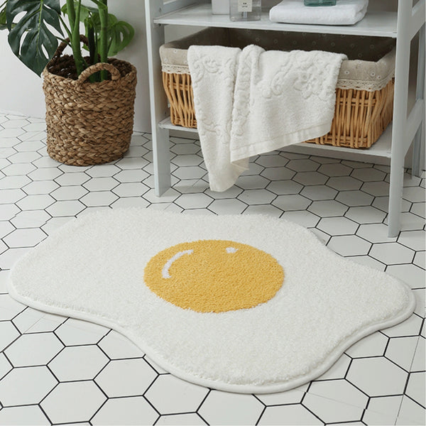 egg bathroom rug bath mat bathmat fun design