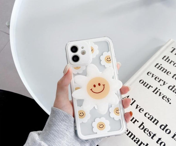 daisy flower iphone case holder popsocket girly cute