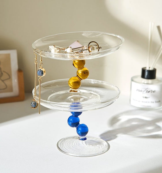 coupe glass champagne glass organizer tray jewelry box