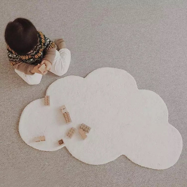 cloud playroom nursery bathroom rug bath mat fun cute