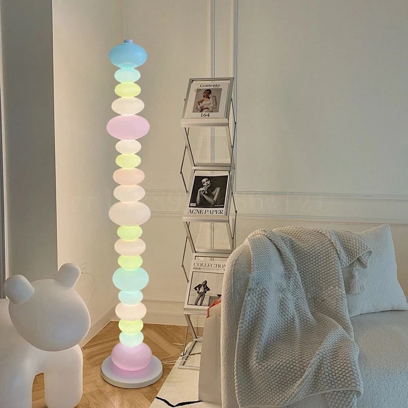 Candy Bubble Table & Floor Lamp / Pastel Bead Glass Lighting – Peppery Home