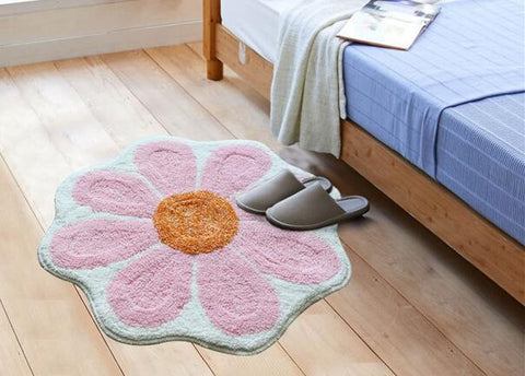 flower daisy bathroom rug bath mat