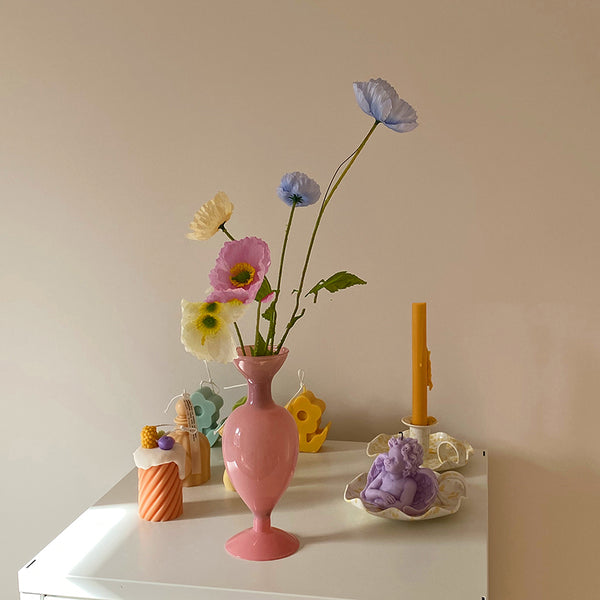 pastel colors glass decorative vases