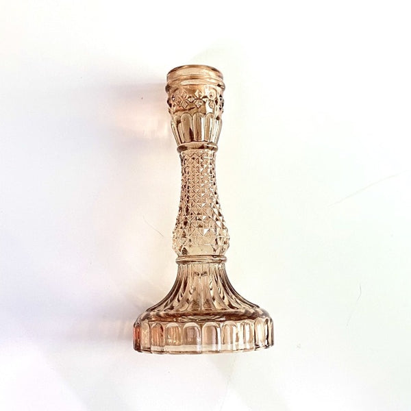 crystal glass vintage style candle holder candlestick holder