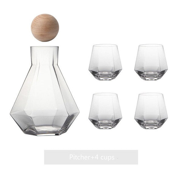 5 piece pitcher and glasses set