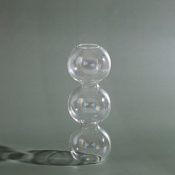glass bubble vase candles holder nordic