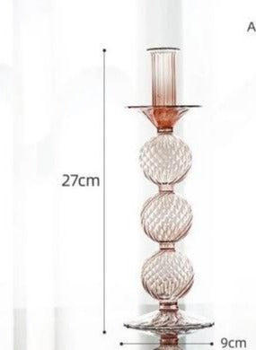 glass candlestick holder decorative objects