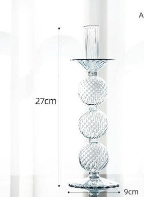 glass candlestick holder decorative objects