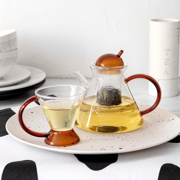 3-Piece Glass Teapot Set