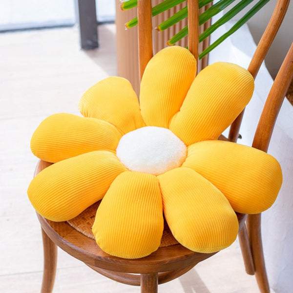daisy flower plush cushion throw pillow for sofa