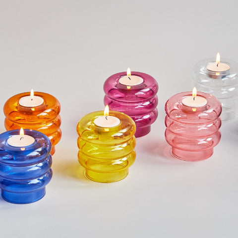 candy glass tealight candle holder modern nordic vase home decor