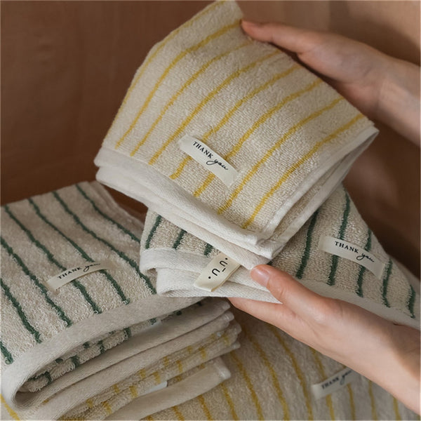 cotton tea face bath beach towel striped  BATHROOM accessories