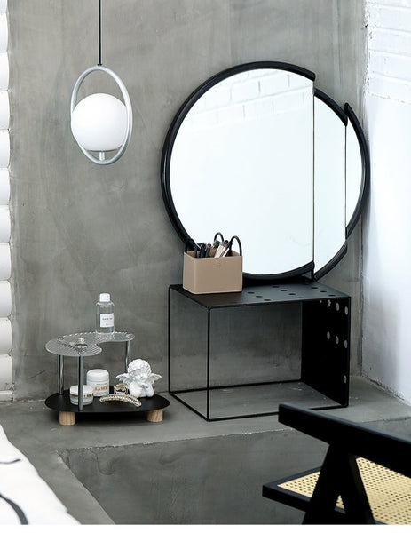 acrylic vanity cosmetics makeup make up organizer organiser storage shelf shelves display unit home decor