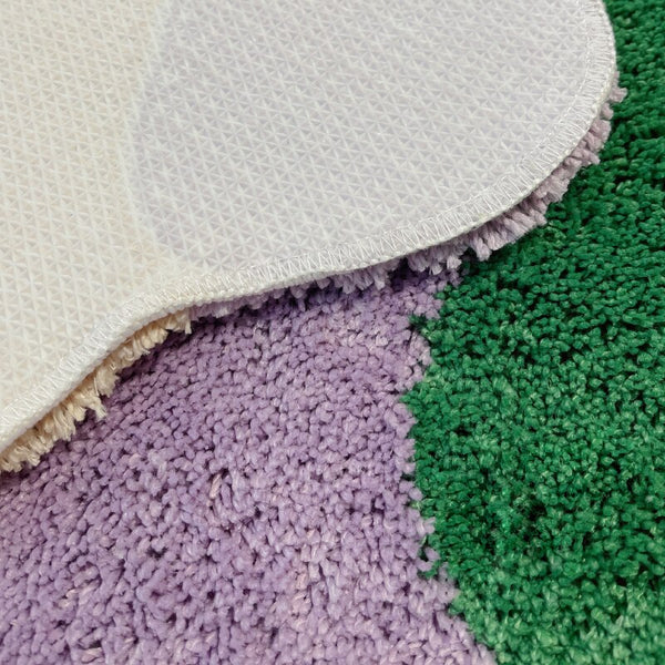 pastel colour wavy area rug bedroom rug decor fluffy soft