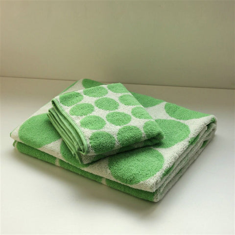 green dots cotton hand bath beach towel set bathroom accessories homewares 