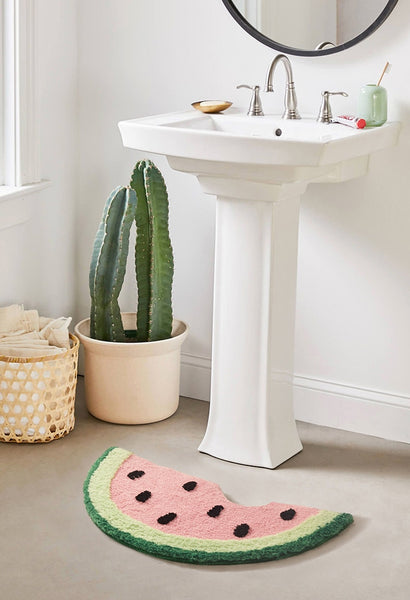 watermelon shaped bath mat bathroom rug