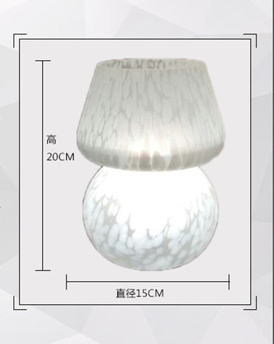 glass mushroom lamp vintage murano style mini